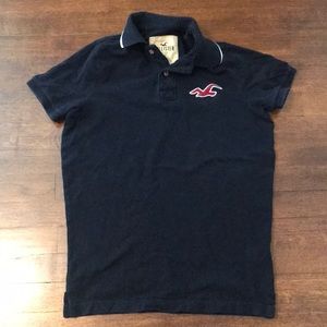 Men’s navy blue Hollister polo size small excellent condition